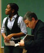 Amanda Manning and Columnist Thomas Friedman
