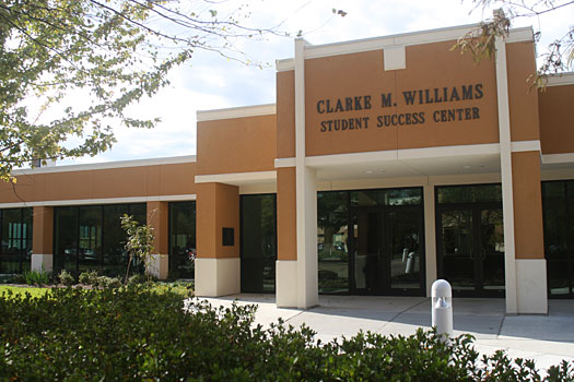 front doors of the Clarke M. Williams Student Success Center